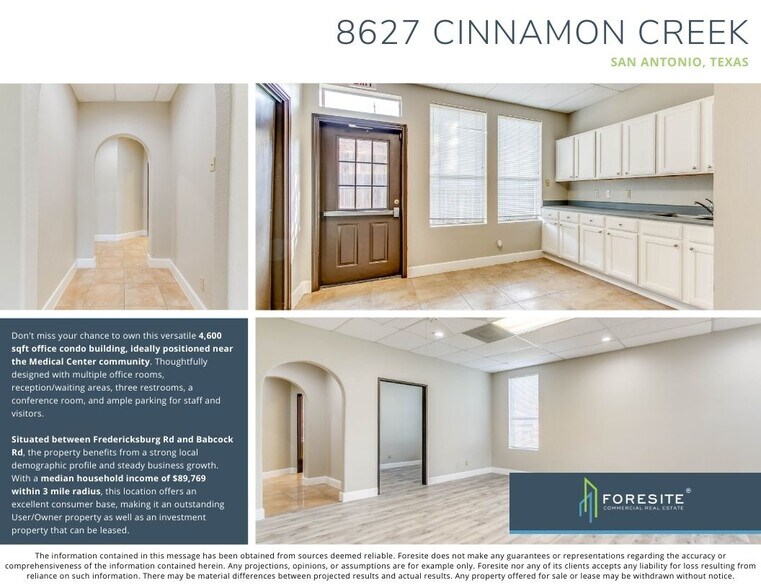 More Photos Of 8627-4B Cinnamon Creek Dr, San Antonio Medical For Lease
