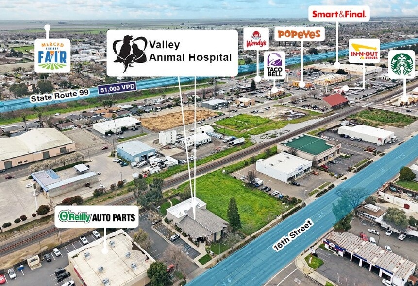 More Photos Of 58 W 16th St, Merced Veterinarian Kennel For Sale