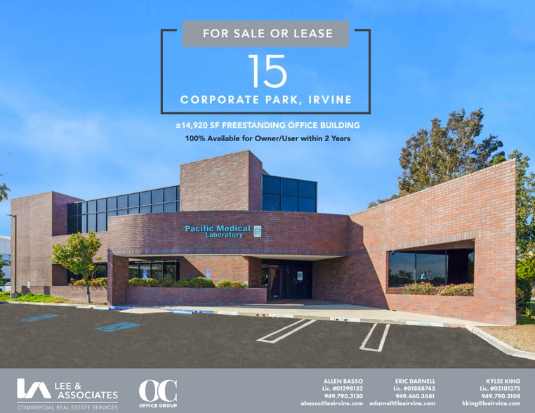 Primary Photo Of 15 Corporate Park, Irvine Medical For Sale