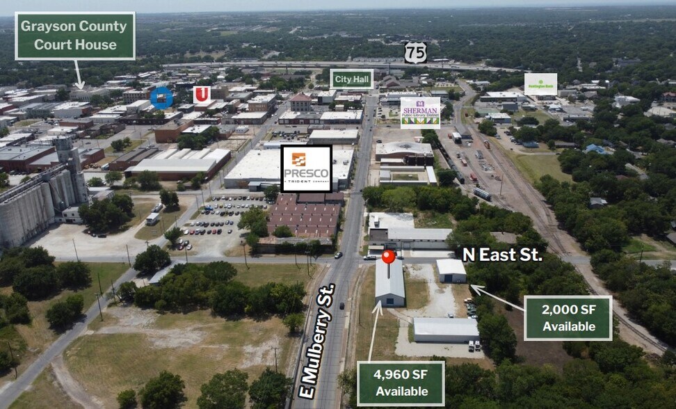 More Photos Of 309 N East St, Sherman Warehouse For Lease