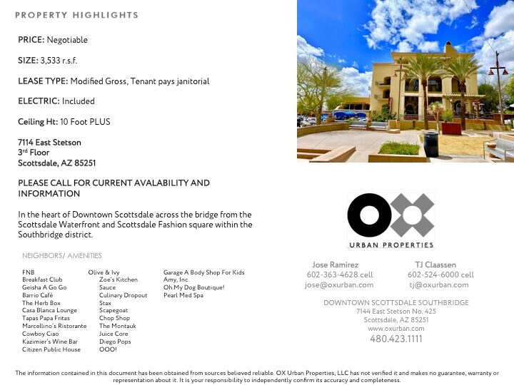 More Photos Of 7114 E Stetson Dr, Scottsdale Loft Creative Space For Lease