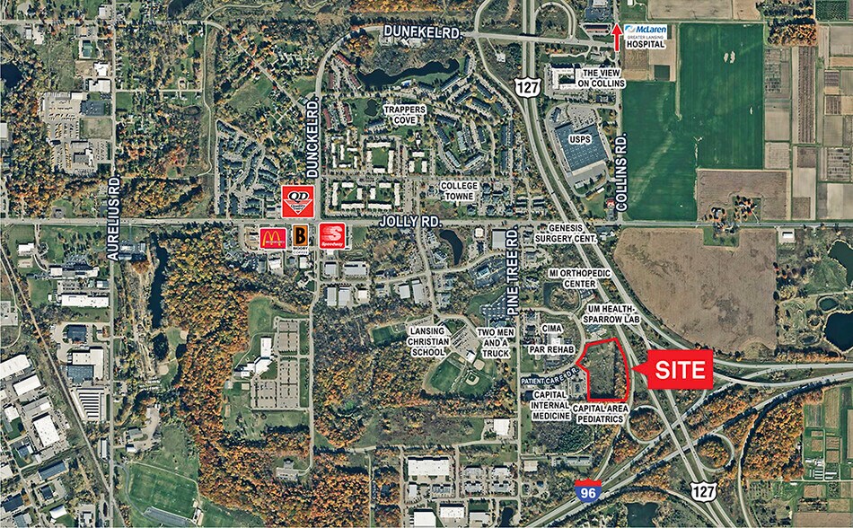 Primary Photo Of Patient Care Dr @ I496, Lansing Land For Sale