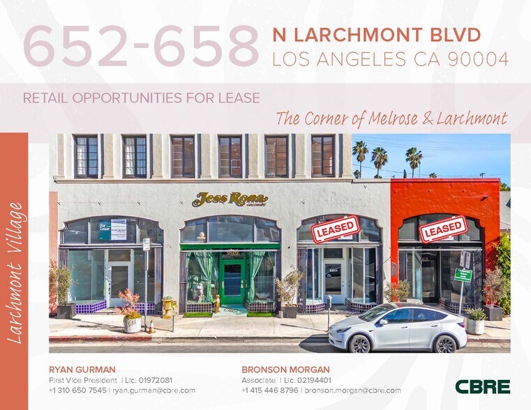 Primary Photo Of 652-658 N Larchmont Blvd, Los Angeles Storefront Retail Office For Lease