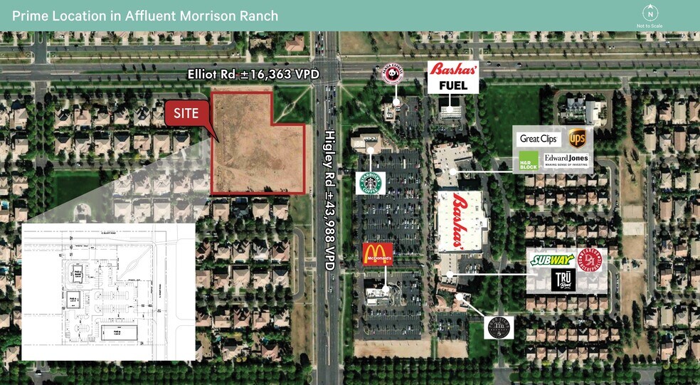 Primary Photo Of W SWC Of Elliot And Higley Rd, Gilbert Land For Sale