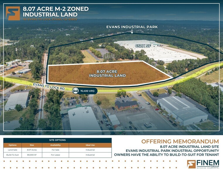 Primary Photo Of 00 Evans to Locks Rd, Evans Land For Sale