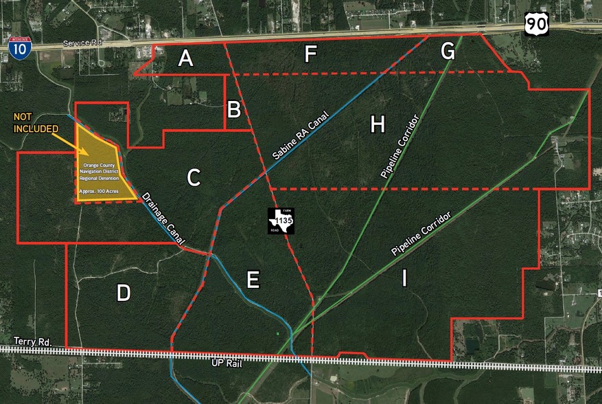 Primary Photo Of I-10 & FM 1135, Orange Land For Lease