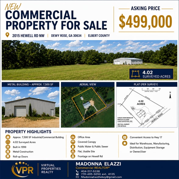 Primary Photo Of 2015 Hewell Rd NW, Dewy Rose Industrial For Sale