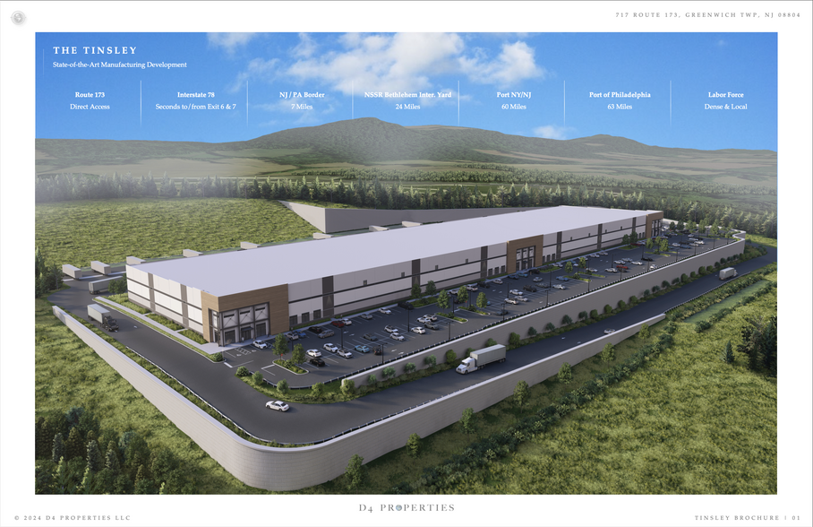 Primary Photo Of 717 State Route 173, Bloomsbury Manufacturing For Lease