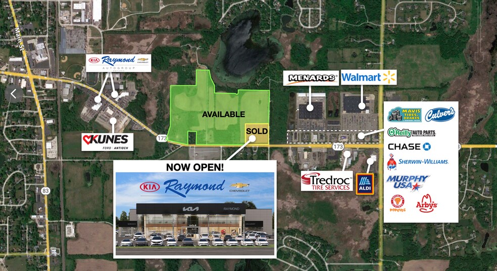More Photos Of IL Route 173 & Brown Rd, Antioch Land For Sale