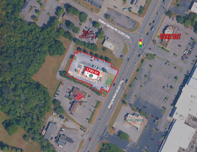 More Photos Of 1641 Memorial Blvd, Murfreesboro Freestanding For Lease