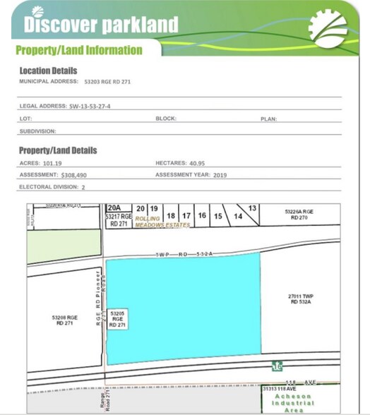 More Photos Of 53203 271 Range Rd, Parkland County Land For Sale