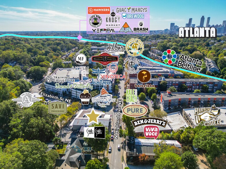 More Photos Of 309 N Highland Ave, Atlanta Restaurant For Lease