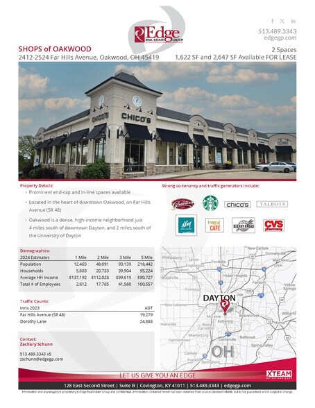 More Photos Of 2412-2524 Far Hills Ave, Oakwood General Retail For Sale