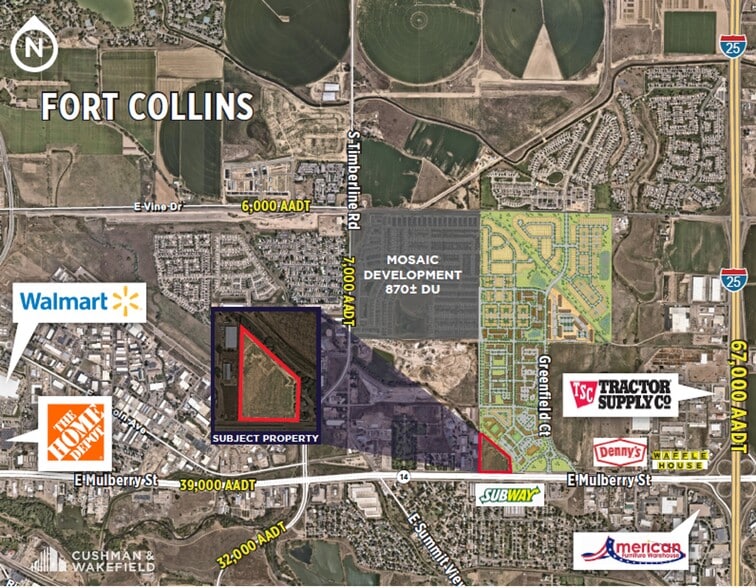 Primary Photo Of NWC E Mulberry & Greenfield Ct, Fort Collins Land For Sale
