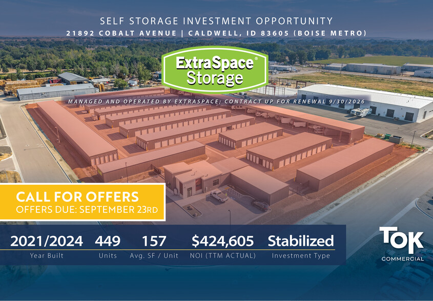 Primary Photo Of 21892 Cobalt Ave, Caldwell Self Storage For Sale