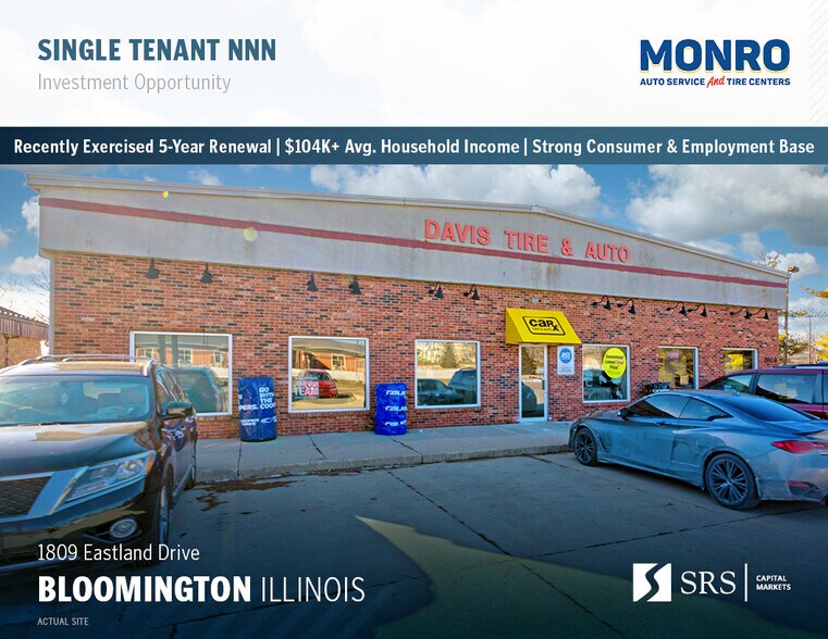 Primary Photo Of 1809 Eastland Dr, Bloomington Auto Repair For Sale