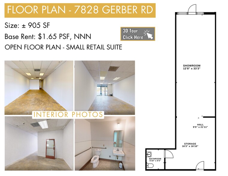 More Photos Of 7802-7856 Gerber Rd, Sacramento Storefront For Lease