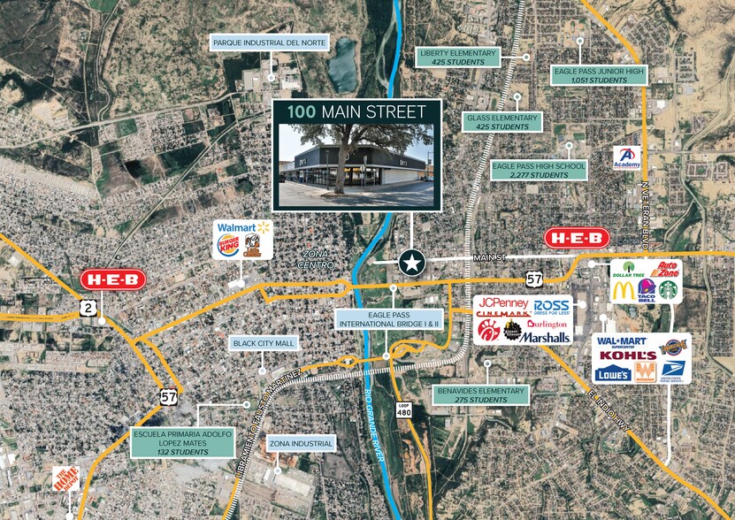 More Photos Of 100 W Main St, Eagle Pass Storefront For Sale