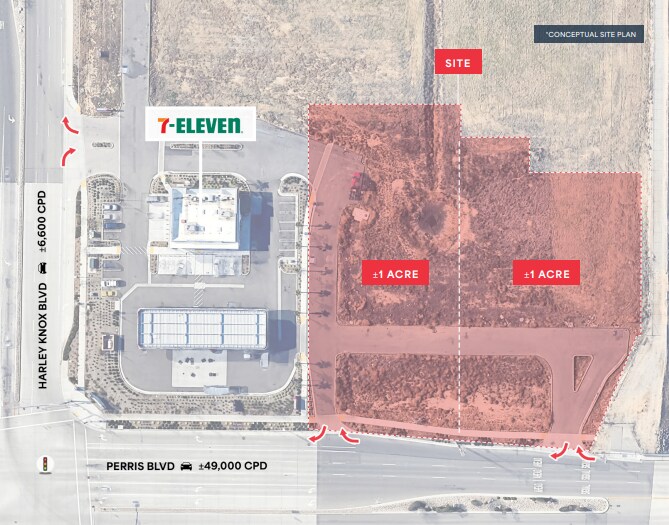 Primary Photo Of Perris Blvd & Harley Knox Blvd, Perris, Perris Land For Sale