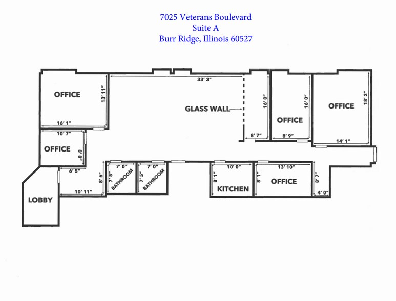 More Photos Of 7025-7035 Veterans Blvd, Burr Ridge Office For Sale