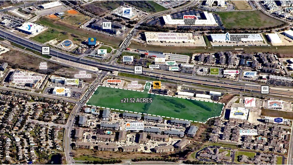 More Photos Of SEQ Of State HWY 151 & Ingram Rd, San Antonio Land For Sale