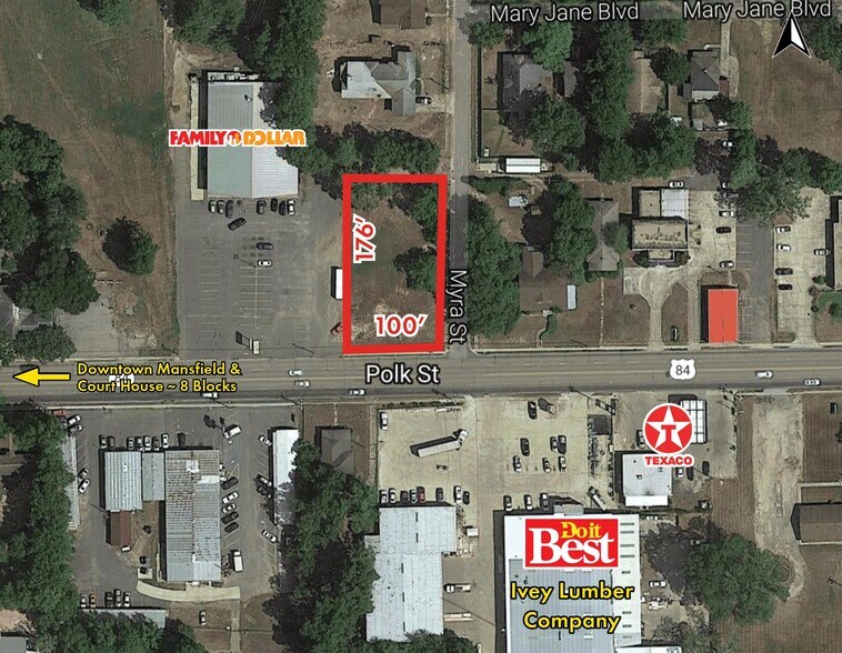 Primary Photo Of 800 Polk St, Mansfield Land For Sale