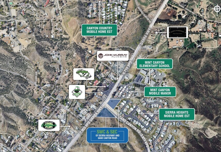 More Photos Of SWC & SEC of Sierra Hwy & Sand Canyon Rd, Santa Clarita Land For Sale
