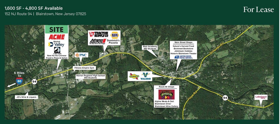 More Photos Of 152 State Route 94, Blairstown General Retail For Sale