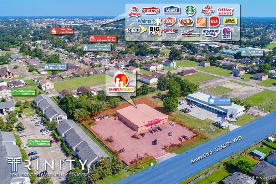 More Photos Of 1609 Ames Blvd, Marrero Freestanding For Sale