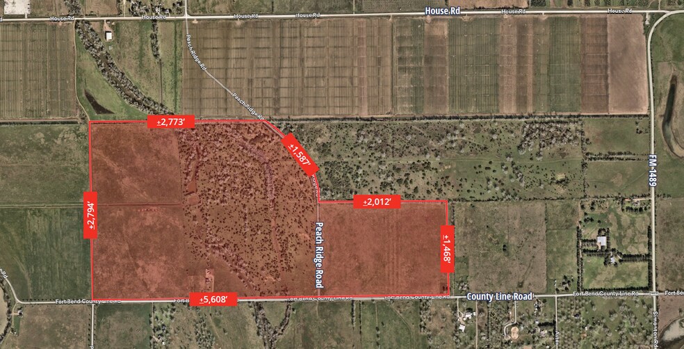 More Photos Of FM 1489 & County Line Rd, Brookshire Land For Sale