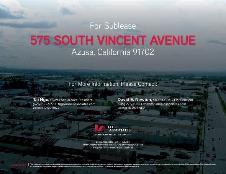 More Photos Of 575 S Vincent Ave, Azusa Land For Lease