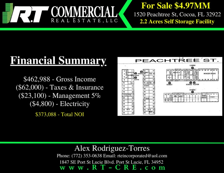 More Photos Of 1520 Peachtree St, Cocoa Self Storage For Sale