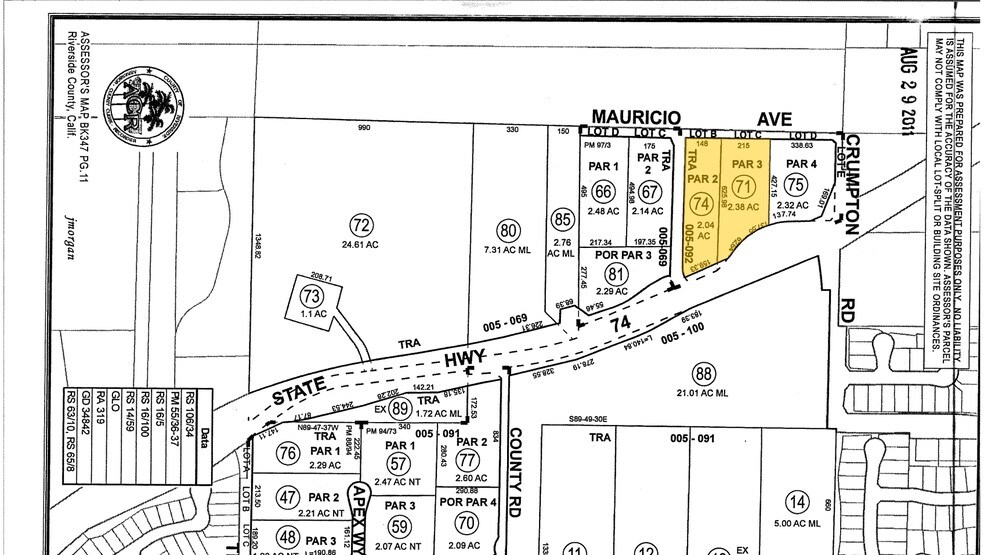 More Photos Of State Highway 74 @ Riverside St, Lake Elsinore Land For Sale