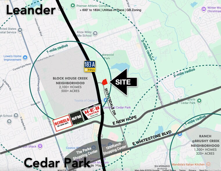 More Photos Of 1609 Scottsdale Drive, Cedar Park Land For Sale