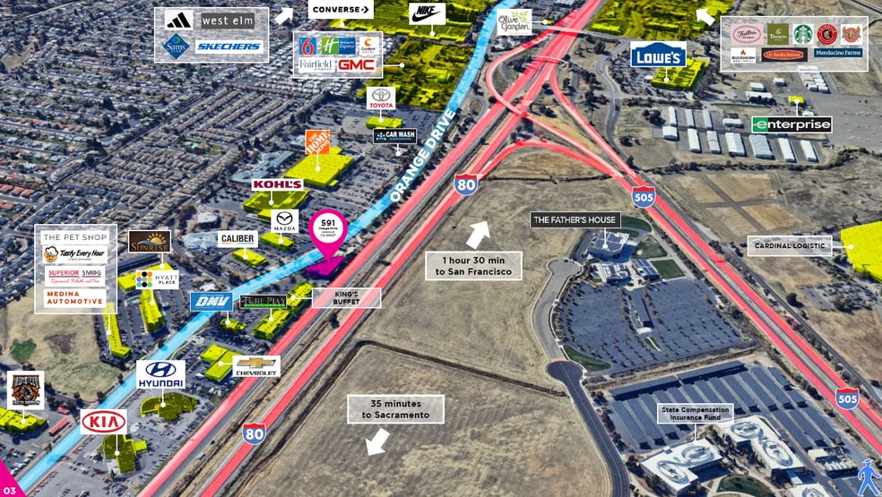 More Photos Of 591 Orange Dr, Vacaville Freestanding For Lease
