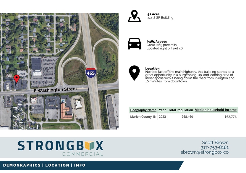 More Photos Of 7520 E Washington St, Indianapolis Freestanding For Sale