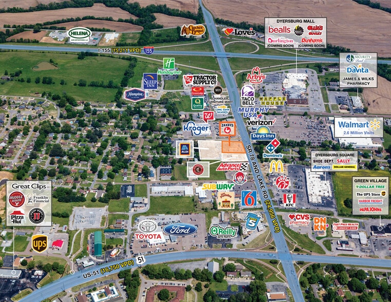 More Photos Of 2495 Lake Rd, Dyersburg Fast Food For Sale