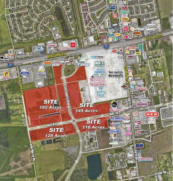 Primary Photo Of 0 SWQ of I-10 & Garth Blvd, Baytown Land For Sale