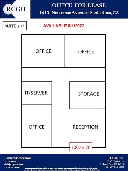 More Photos Of 1410 Neotomas Ave, Santa Rosa Office For Lease