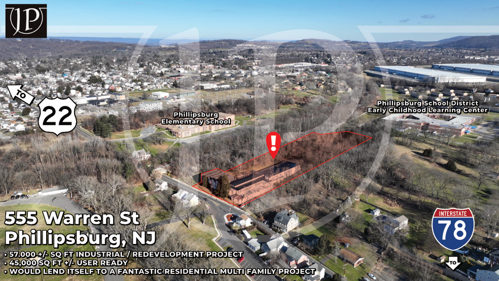 Primary Photo Of 555 Warren St, Phillipsburg Warehouse For Sale