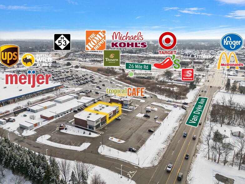 More Photos Of 57336 Van Dyke Rd, Washington Twp Storefront For Lease