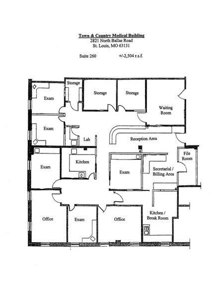 More Photos Of 2821 N Ballas Rd, Town And Country Medical For Lease