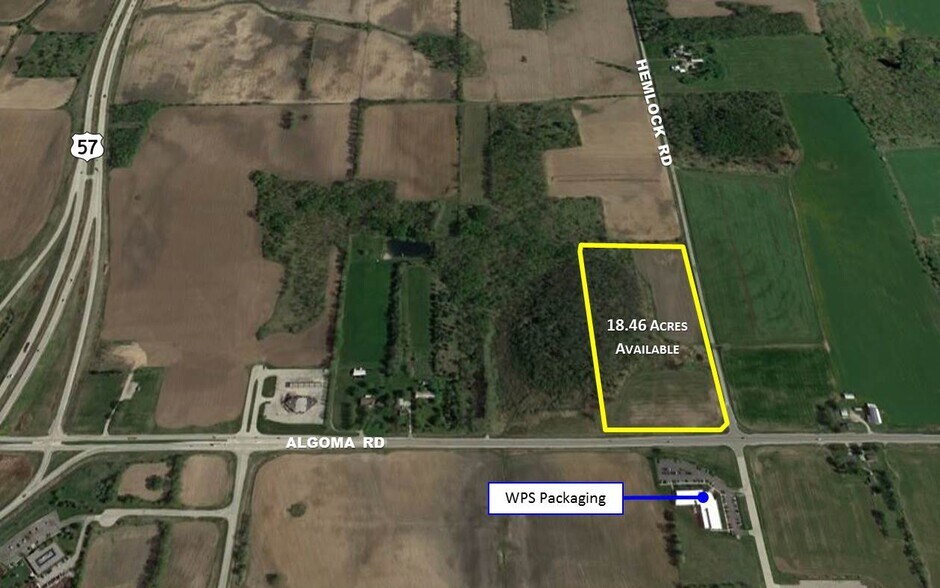 Primary Photo Of Highway 54 @ Hemlock Road, Green Bay Land For Sale