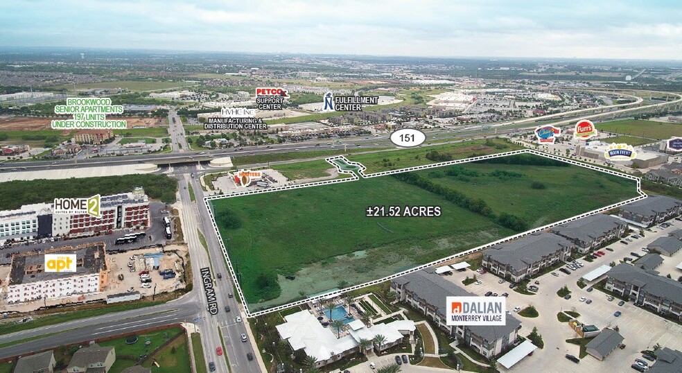 Primary Photo Of SEQ Of State HWY 151 & Ingram Rd, San Antonio Land For Sale