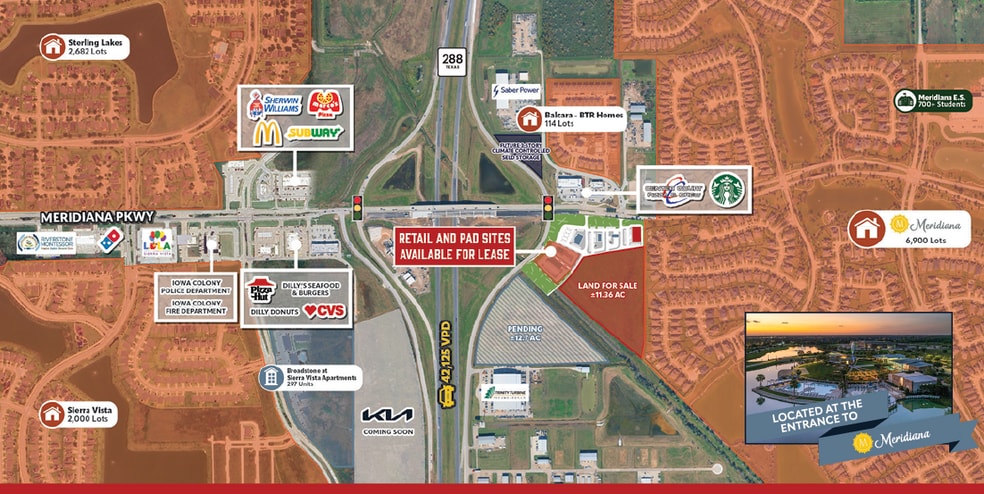 Primary Photo Of Meridiana Pky @ Green Valley Dr, Rosharon Land For Lease