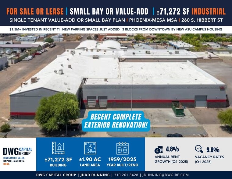 More Photos Of 260 S Hibbert St, Mesa Warehouse For Sale