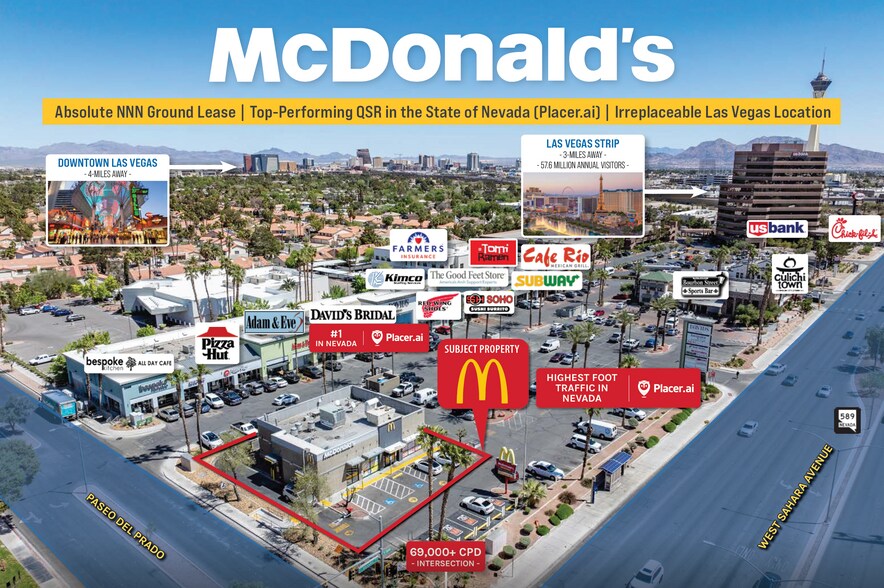 Primary Photo Of 2650 W Sahara Ave, Las Vegas Fast Food For Sale