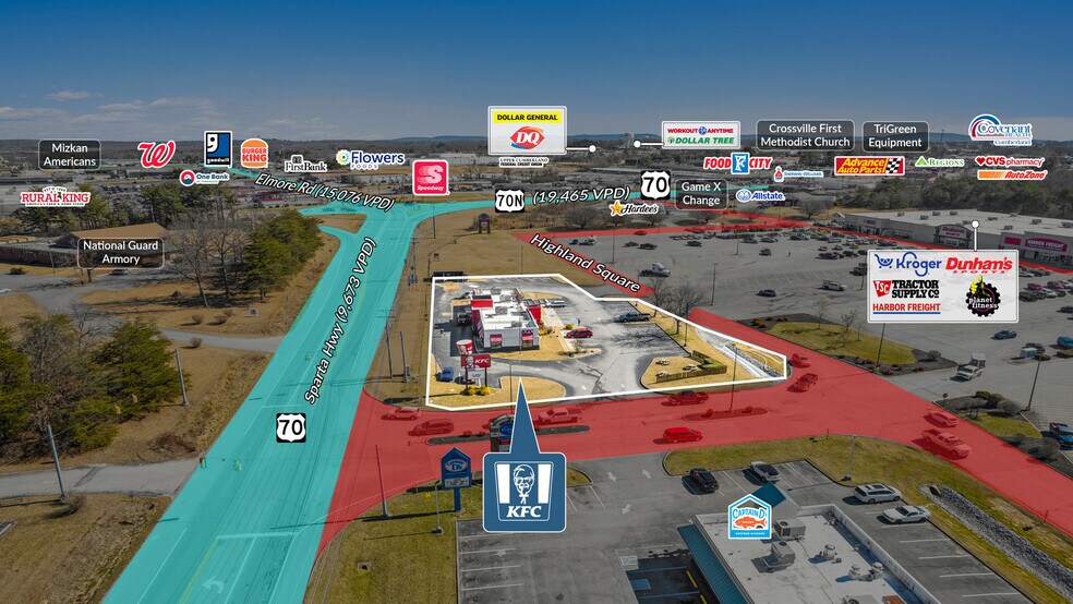 More Photos Of 410 Highland Sq, Crossville Fast Food For Sale