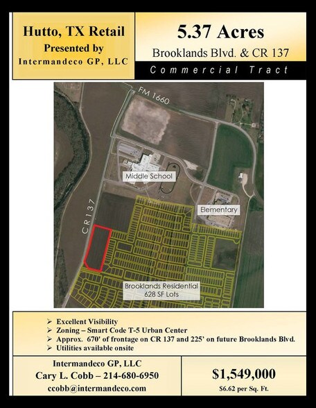 More Photos Of CR137 & Future Brooklands Blvd, Hutto Land For Sale