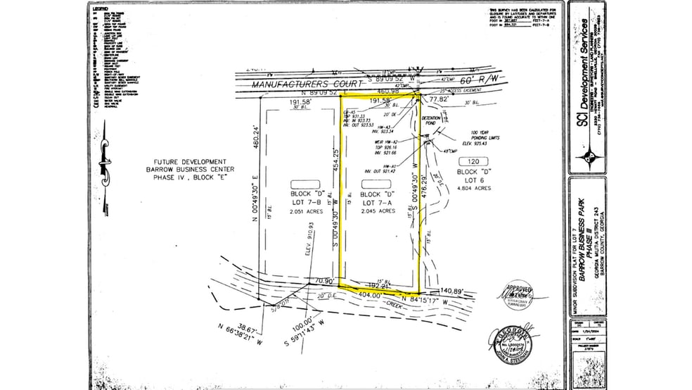 More Photos Of 130 Manufacturers Ct, Winder Land For Sale